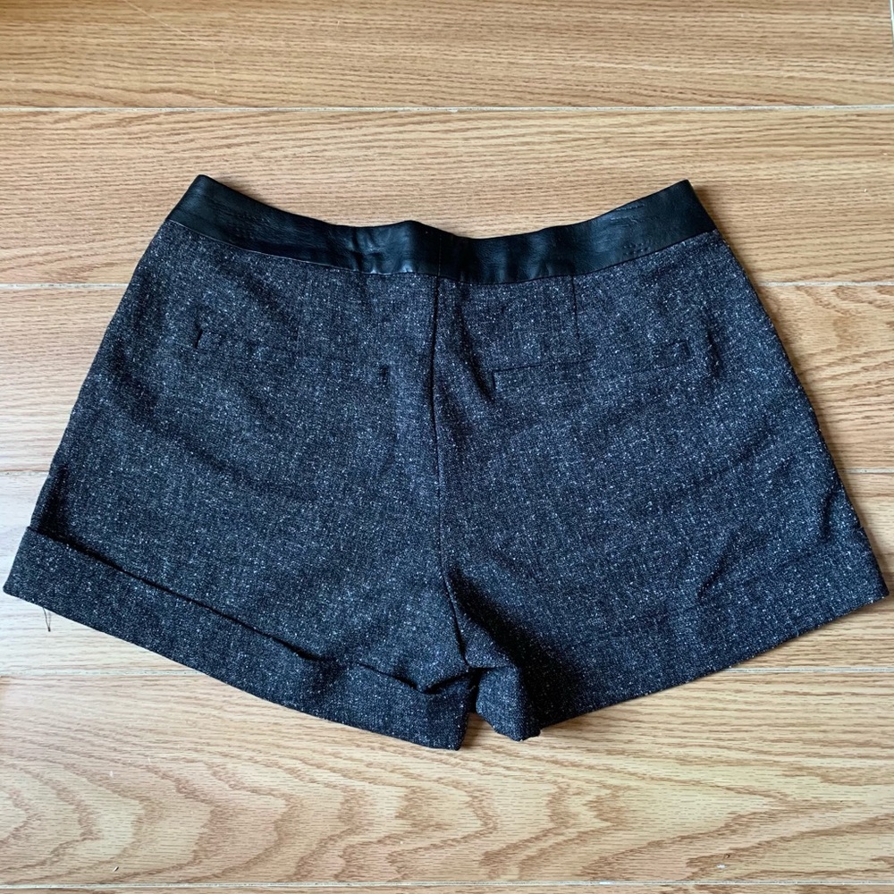 Elle Leather Tweed Stylish shorts